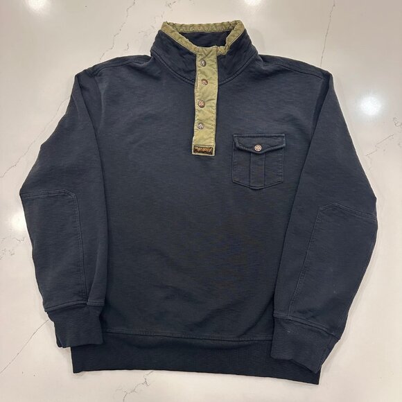 Polo Ralph Lauren Other - Polo Ralph Lauren Vintage 90s 1/4 zip/snap Blue/Green Pullover XXL